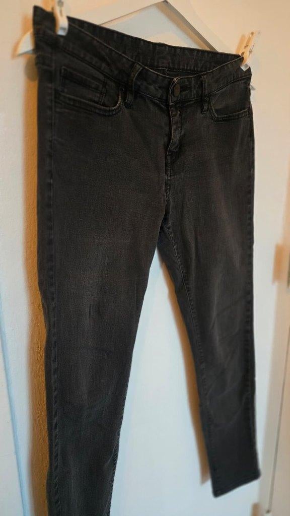 Zwarte heavy denim slim fit jeans | SPAO Korea, Maat 38/40 (M), Zwart, SPAO, Ophalen of Verzenden