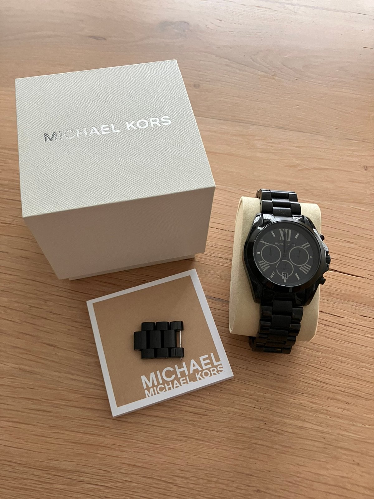 Michael Kors MK5550 dameshorloge zwart, Sieraden, Tassen en Uiterlijk, Horloges | Dames, Overige merken, Staal, Staal, Polshorloge