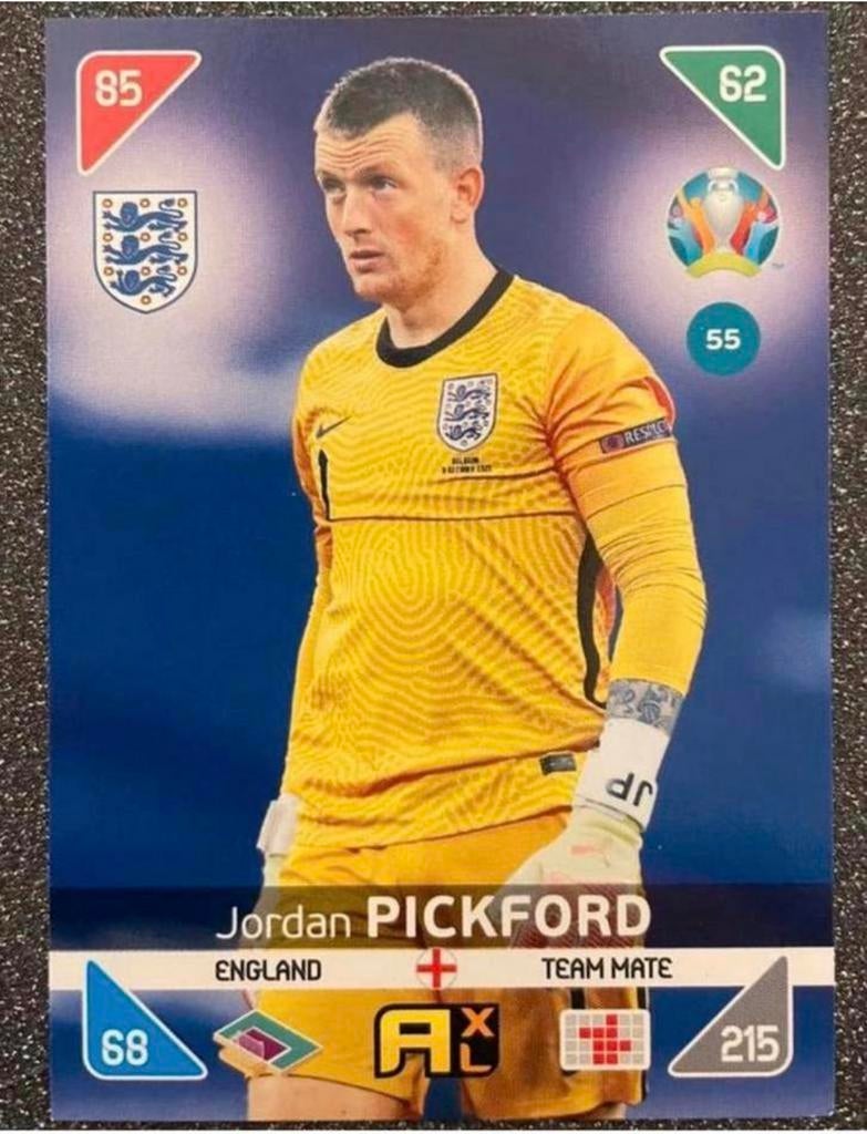 Panini ADRENALYN    EURO 2020    PICKFORD    UK, Verzenden, Zo goed als nieuw, Plaatje