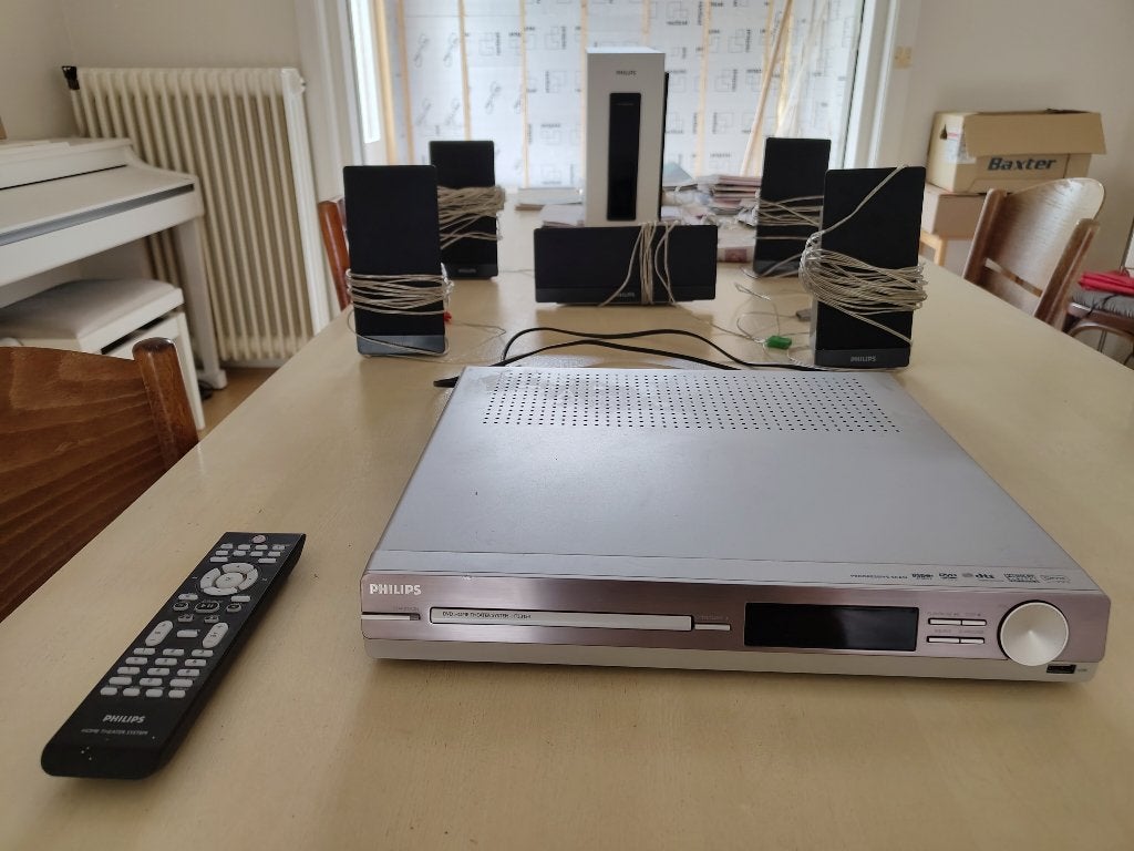 Mooie Philips muziekinstallatie voor films of telefoon, Audio, Tv en Foto, Home Cinema-sets, Ophalen, Philips, Dvd-speler, Gebruikt