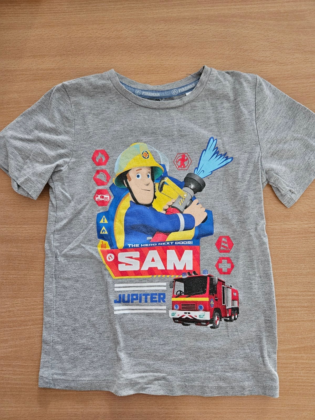 T-shirt shirt Brandweerman Sam/ Fireman Sam maat 122, Gebruikt, Ophalen of Verzenden, Fireman Sam, Shirt of Longsleeve