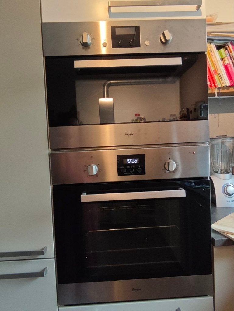 Whirlpool Oven + Combimagnetron, Ophalen, 45 tot 50 cm, Whirlpool, Gebruikt