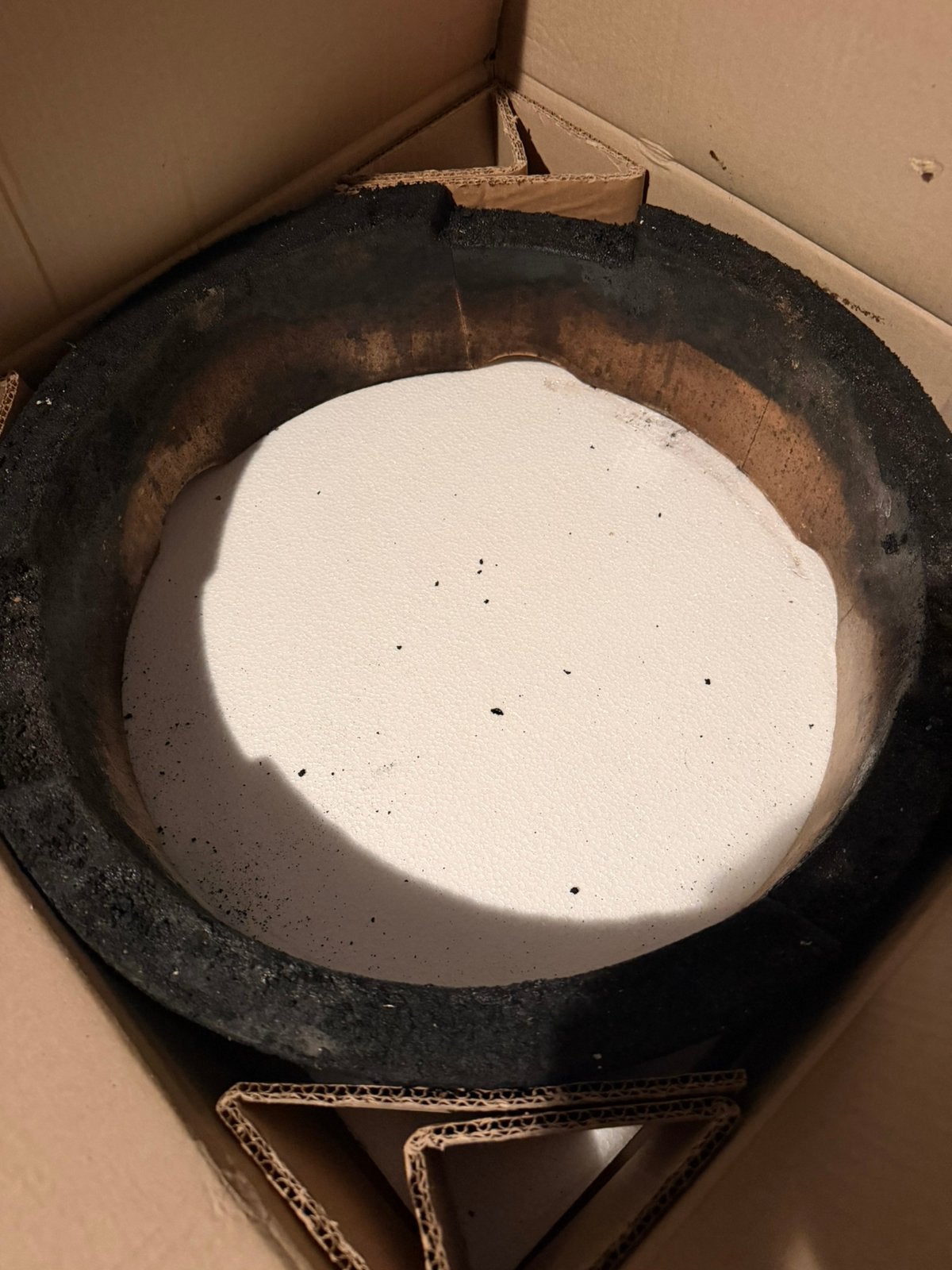 Vuurring Large Big Green egg met haar scheurtje, Ophalen of Verzenden, Gebruikt