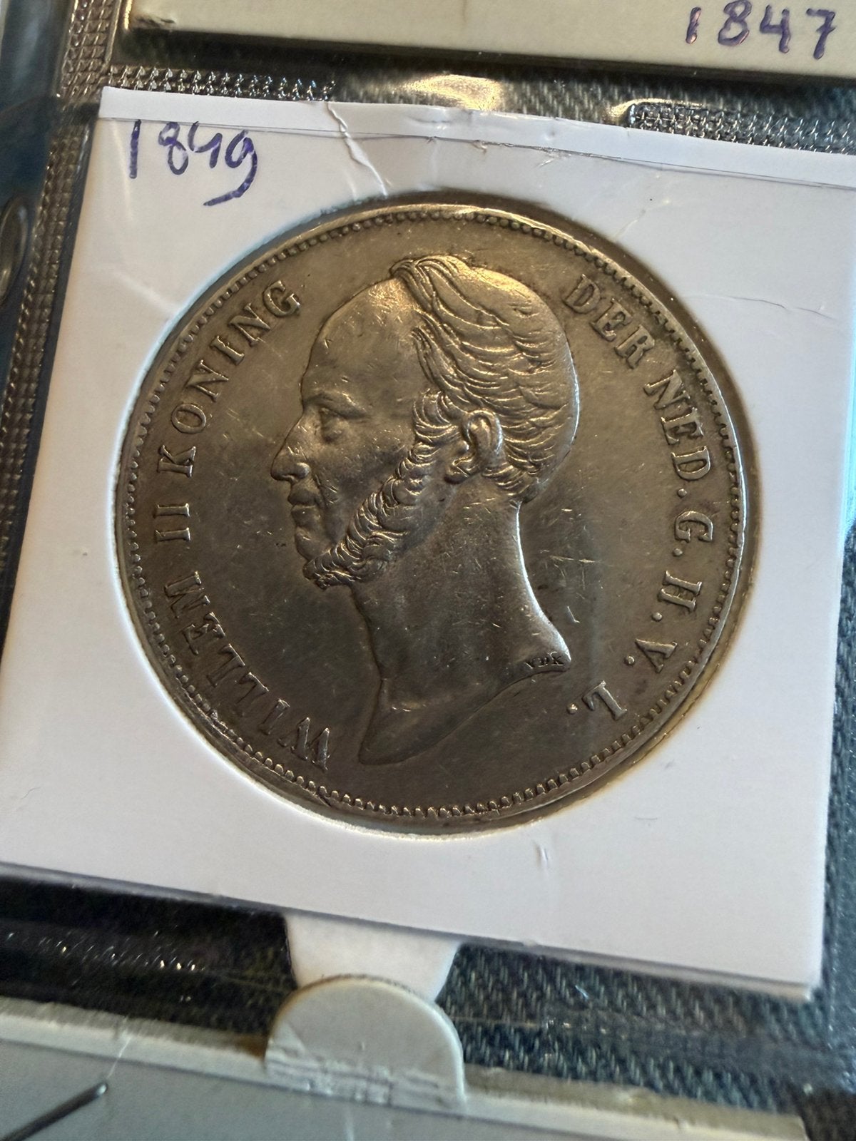 Willem II 1849 (2e) Rijksdaalder, Postzegels en Munten, Munten | Nederland, Zilver, Ophalen of Verzenden, Losse munt, 2½ gulden