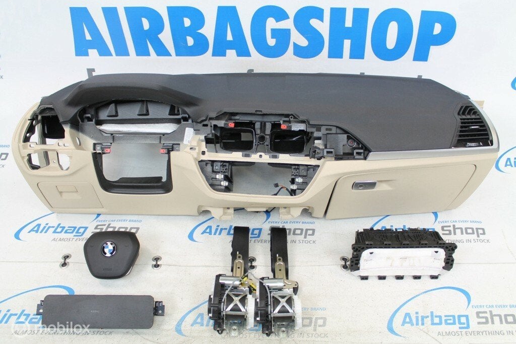 Airbag set - Dashboard zwart/beige BMW X4 G02 (2018-heden), Auto-onderdelen, Dashboard en Schakelaars, Gebruikt, Ophalen of Verzenden