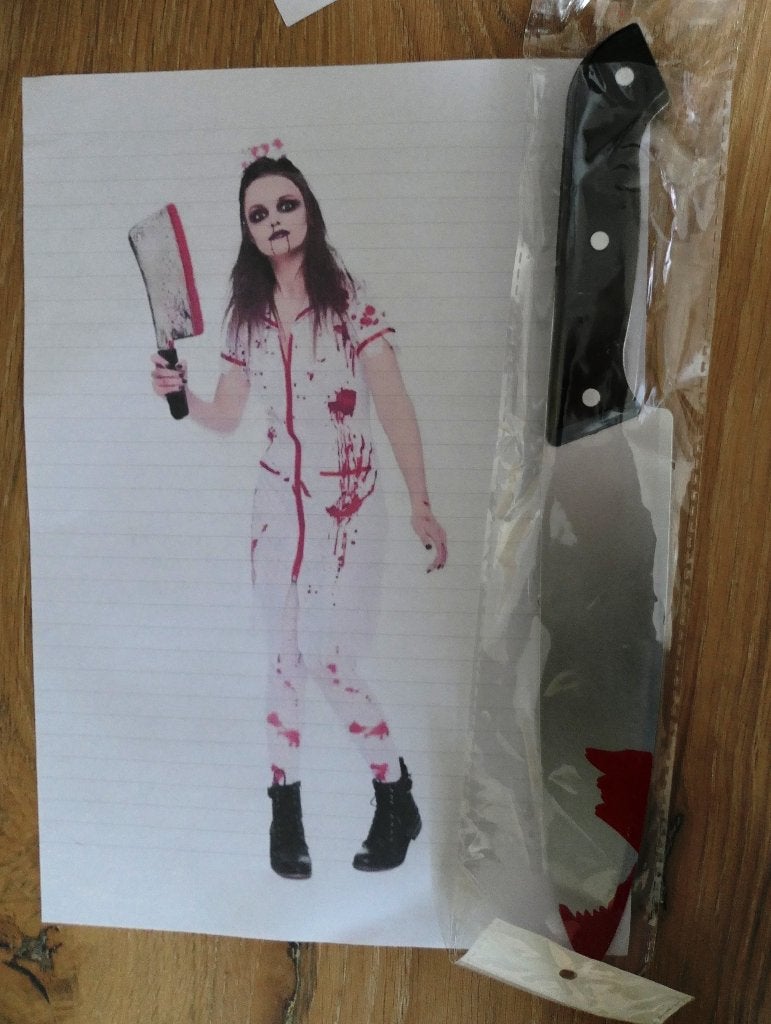 Halloween verkleedkleren Verpleegster - Maat M + toebehoren, Maat 38/40 (M), Ophalen of Verzenden, Halloween, Kleding