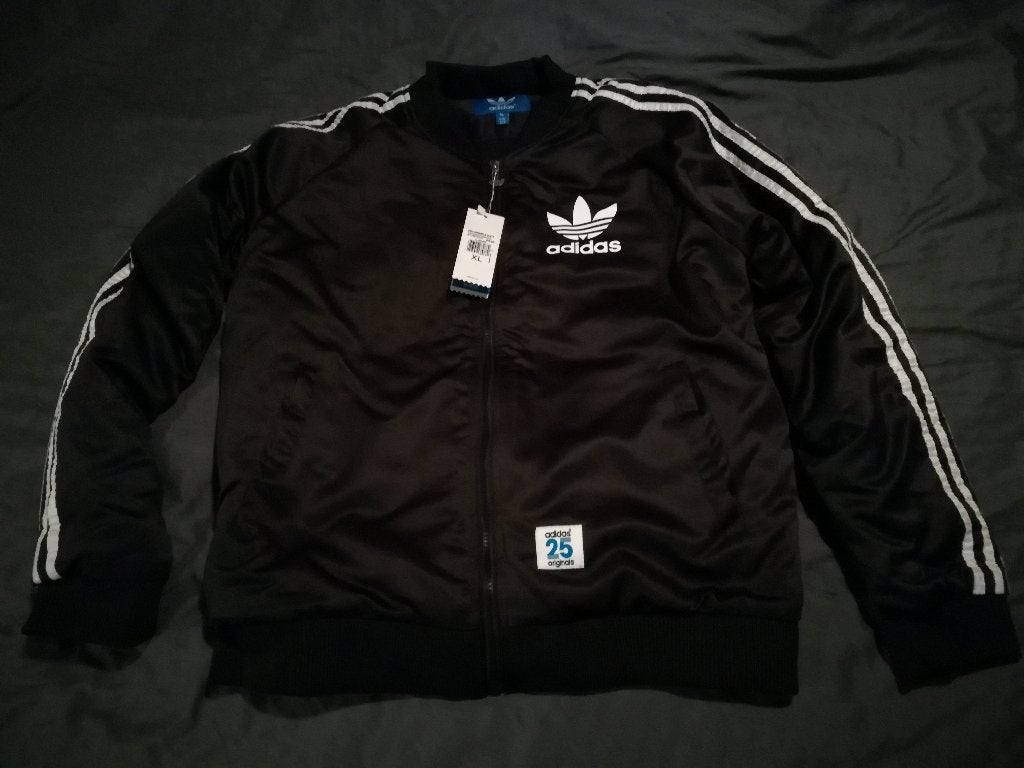 Adidas Bomberjack XL valt kleiner, Ophalen, Zwart, Nieuw, Overige maten