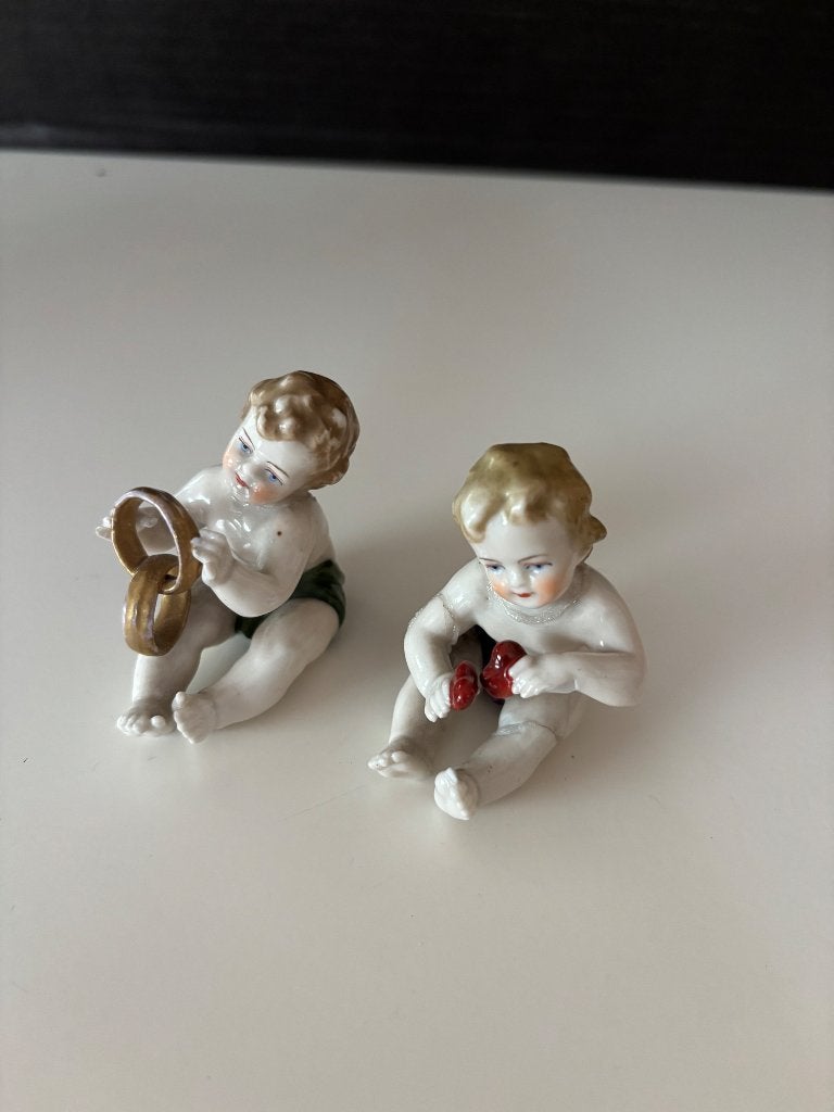 Antieke Porseleinen Putti Set – Schaubach-Kunst, Antiek en Kunst, Antiek | Porselein, Ophalen