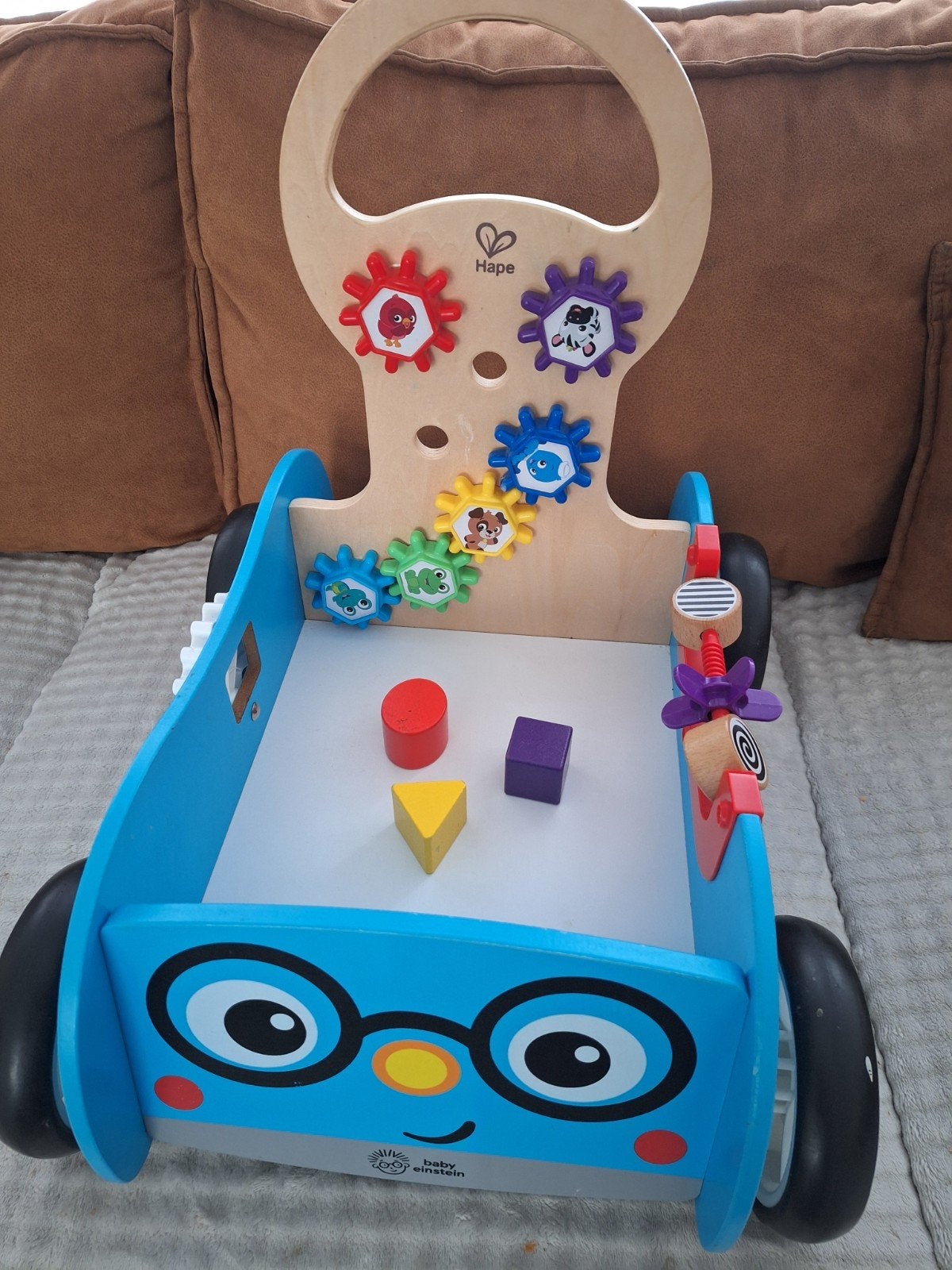 Hape Baby Einstein Houten Loopwagen met Activiteiten, Ophalen, Zo goed als nieuw, Overige typen, Met wieltjes