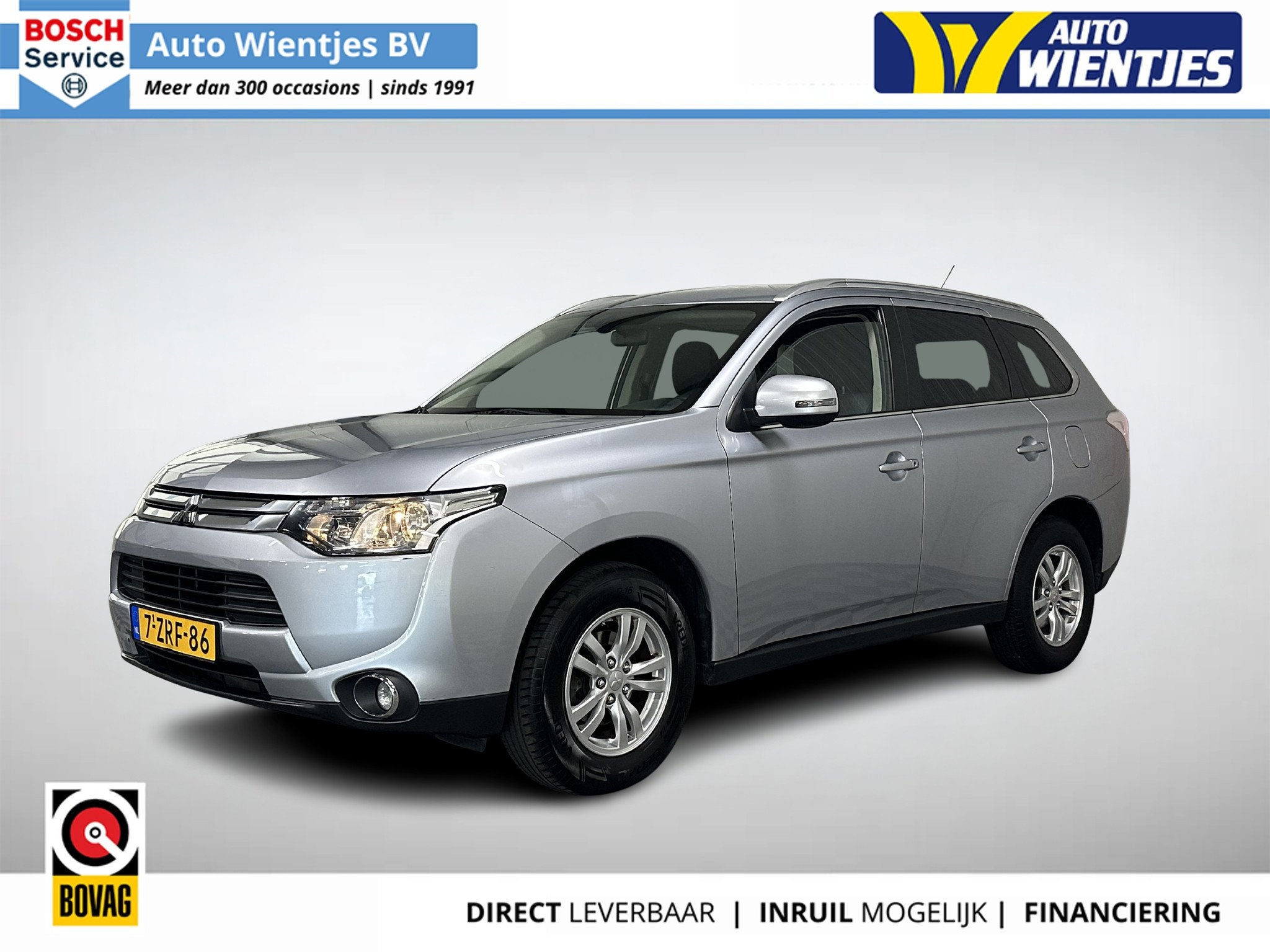 Mitsubishi Outlander 2.0 Aut | Business Edition 7-Pers | Nav, Auto's, 4 cilinders, 7 stoelen, Zilver of Grijs, 1430 kg