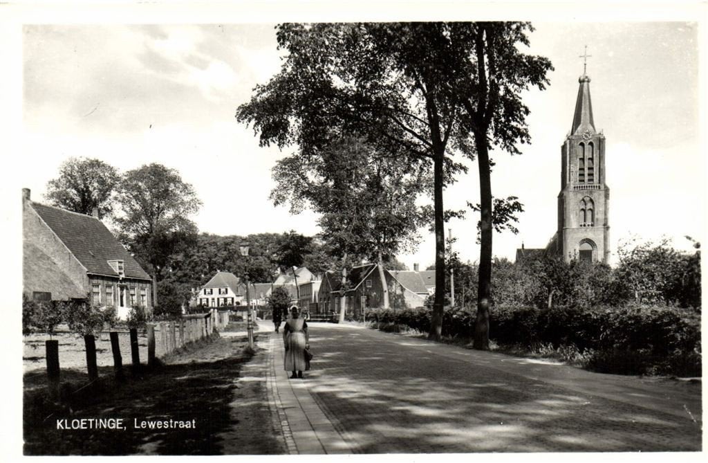 Kloetinge, Lewestraat - ongelopen, Verzenden, 1960 tot 1980, Ongelopen, Zeeland