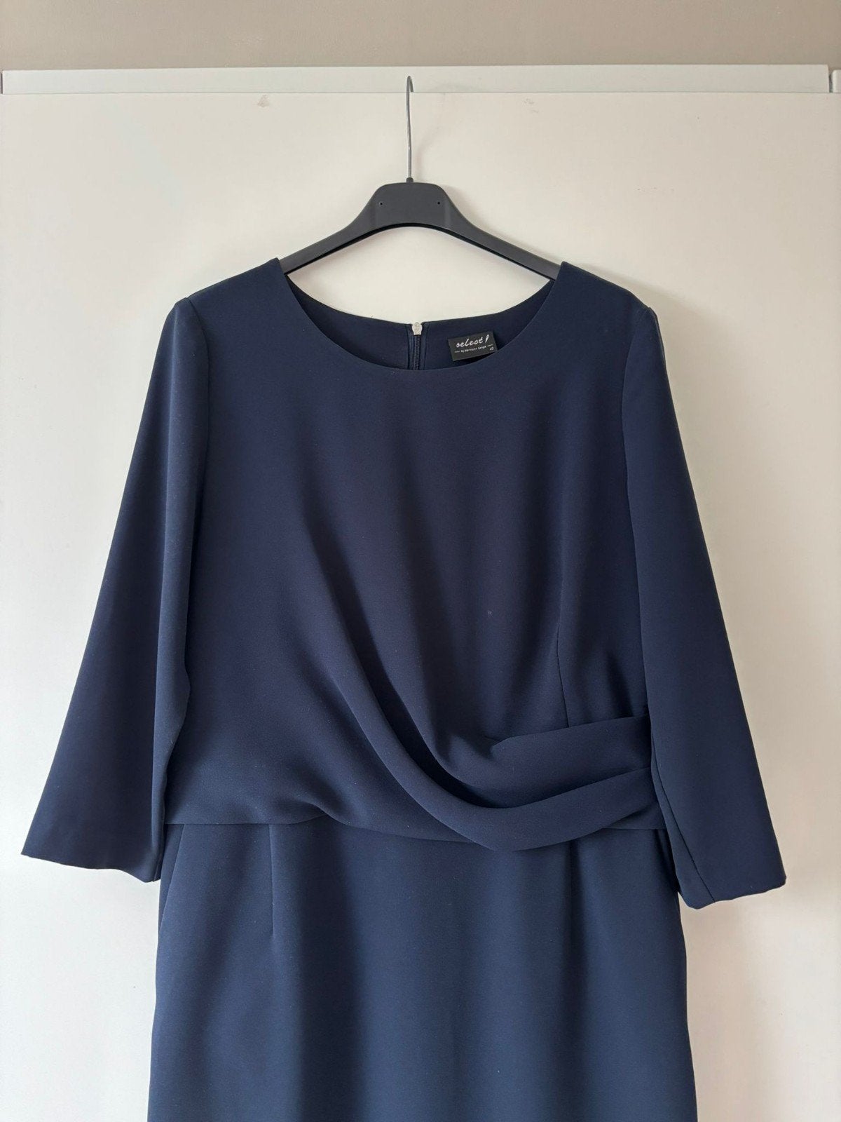 Prachtige jurk Hermann Lange maat 40 donkerblauw, Kleding | Dames, Jurken, Maat 38/40 (M), Blauw, Ophalen of Verzenden, Zo goed als nieuw