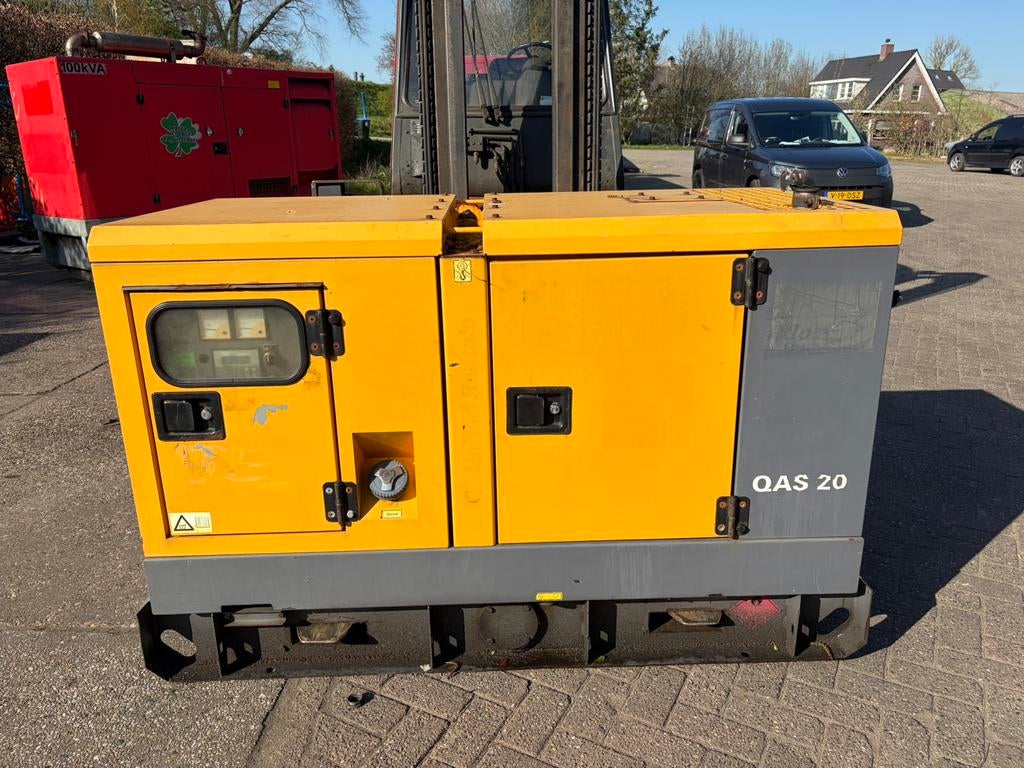 Atlas Copco QAS 20 kVA aggregaat, Doe-het-zelf en Verbouw, Aggregaten, Ophalen of Verzenden, Dieselolie