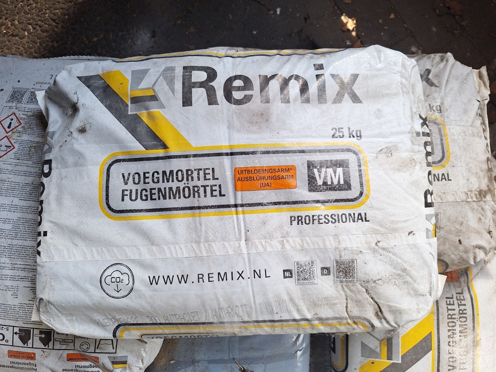 Remix voegmortel kleur 300 antraciet 6 zakken, Ophalen, Nieuw