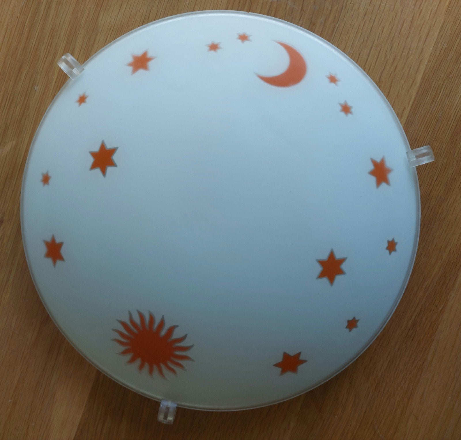Massive Plafondlamp met sterren en maan, wit, E27 fitting, Ophalen, Gebruikt, E27 (groot), Wit