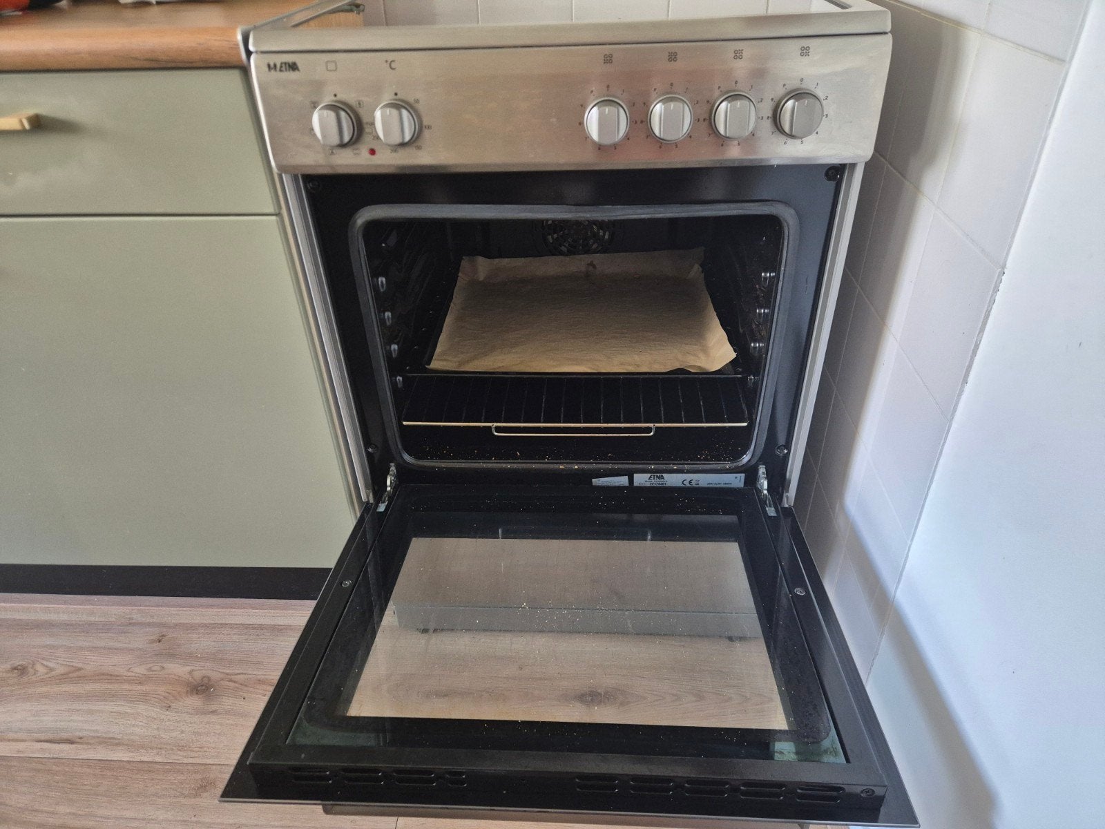 ETNA FIV560RVS Oven en Fornuis, Witgoed en Apparatuur, Ophalen, Gebruikt, 60 cm of meer, 4 kookzones