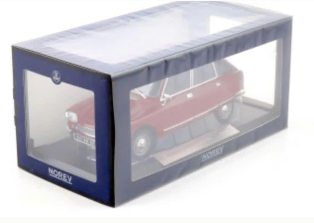 Citroen Ami 8 Club '69 Rood Lim.Ed schaal. 1/18 NOREV 181678, Hobby en Vrije tijd, Modelauto's | 1:18, Verzenden, Nieuw, Auto
