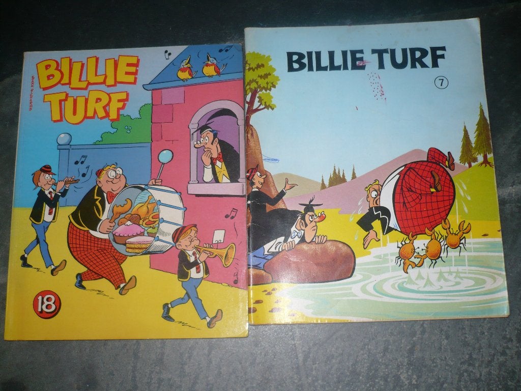 4 billie turf van frank richards, Gelezen, Ophalen of Verzenden, Frank Richards, Meerdere stripboeken