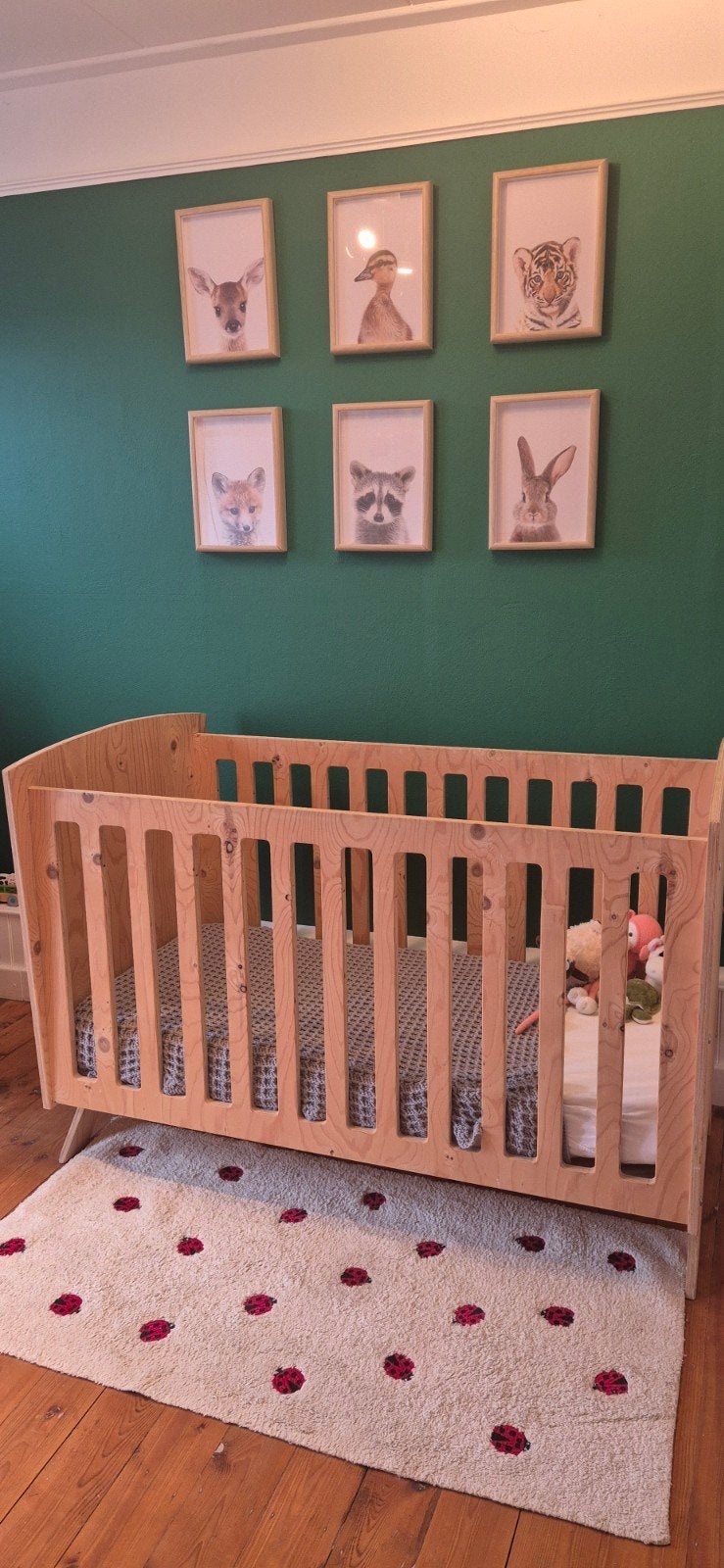 Bijna Nieuw:Houten kinderledikant "Vere", 70 tot 85 cm, Zo goed als nieuw, Minder dan 140 cm, Ophalen