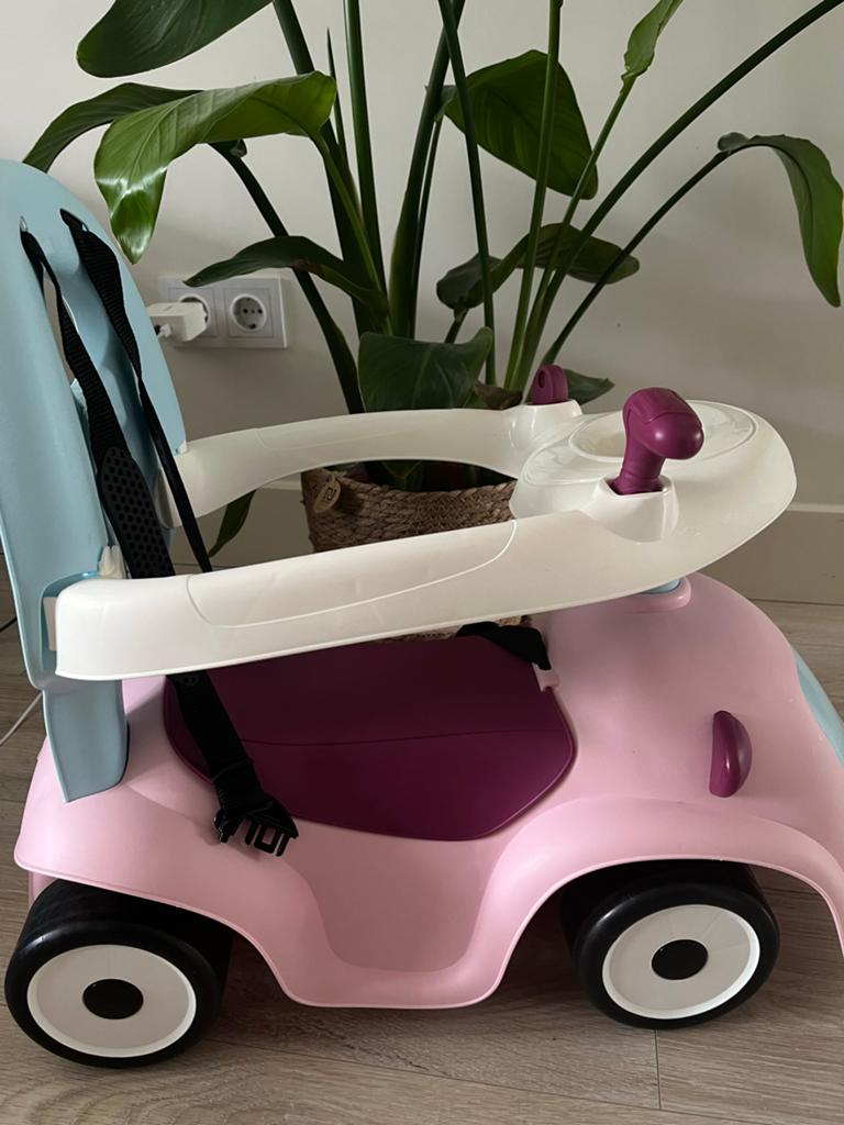 Roze baby loopauto met 4 wielen - Zo goed als nieuw, Ophalen, Zo goed als nieuw, Loopvoertuig