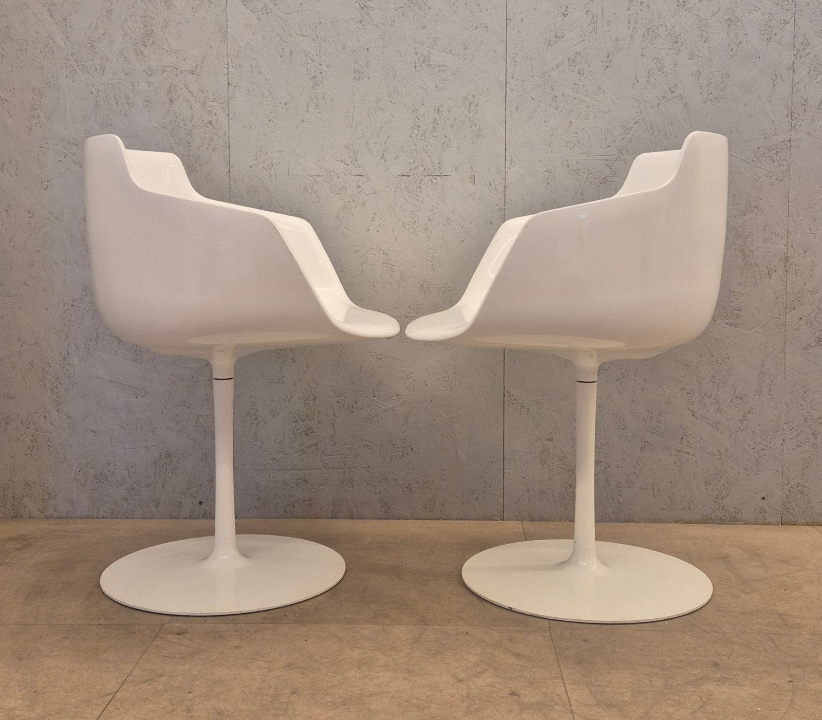 2x MDF Italia Flow Armchair – Jean Marie Massaud – Draaibaar, Ophalen, Gebruikt, Twee, Modern Design