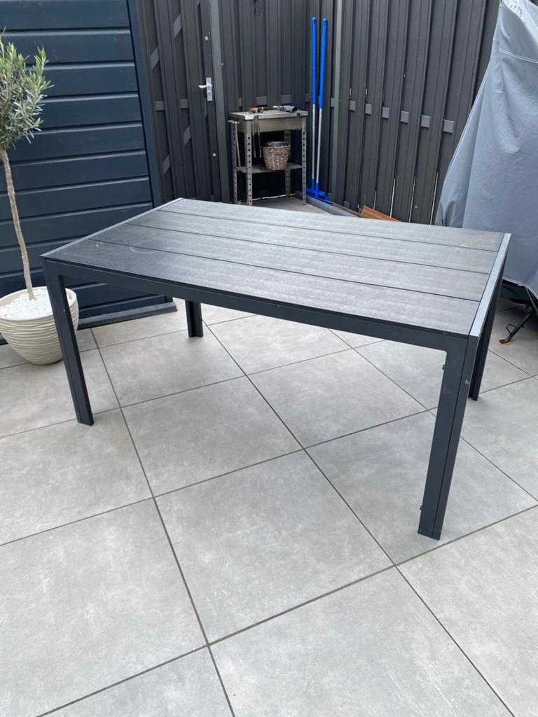 Tuintafel, Tuin en Terras, Tuintafels, Ophalen of Verzenden, Gebruikt, Rechthoekig, Hout