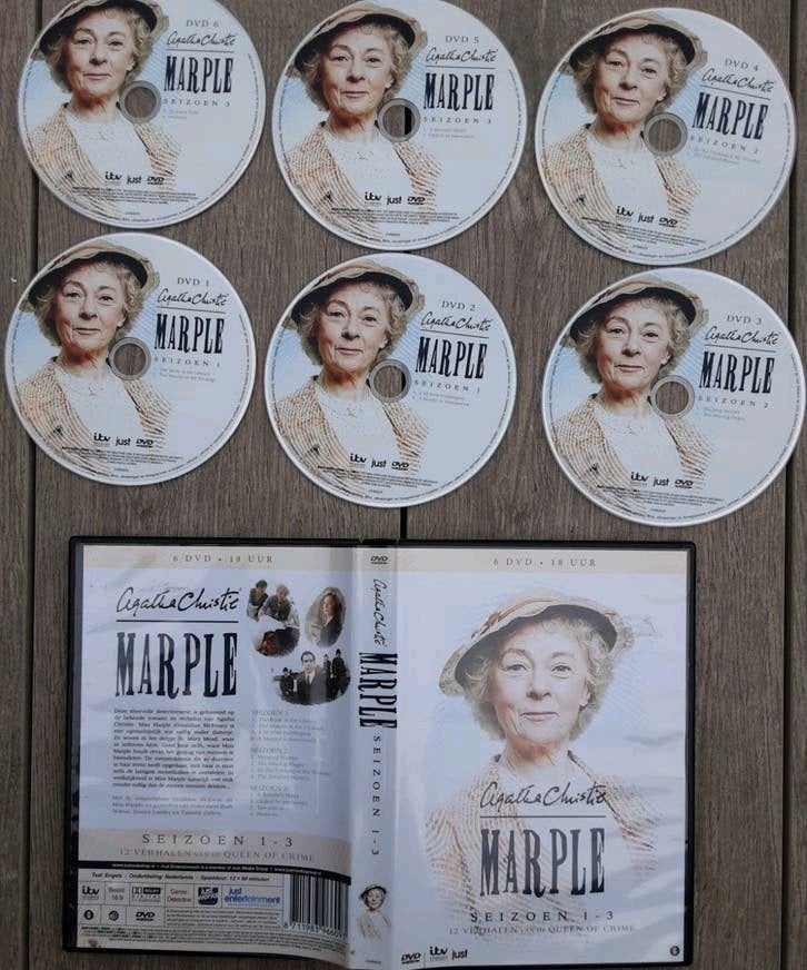 Agatha Christie's Marple - Seizoen 1-3 (18 uur op 6 DVD's), Misdaad, Ophalen of Verzenden, Vanaf 12 jaar, Inclusief doosje
