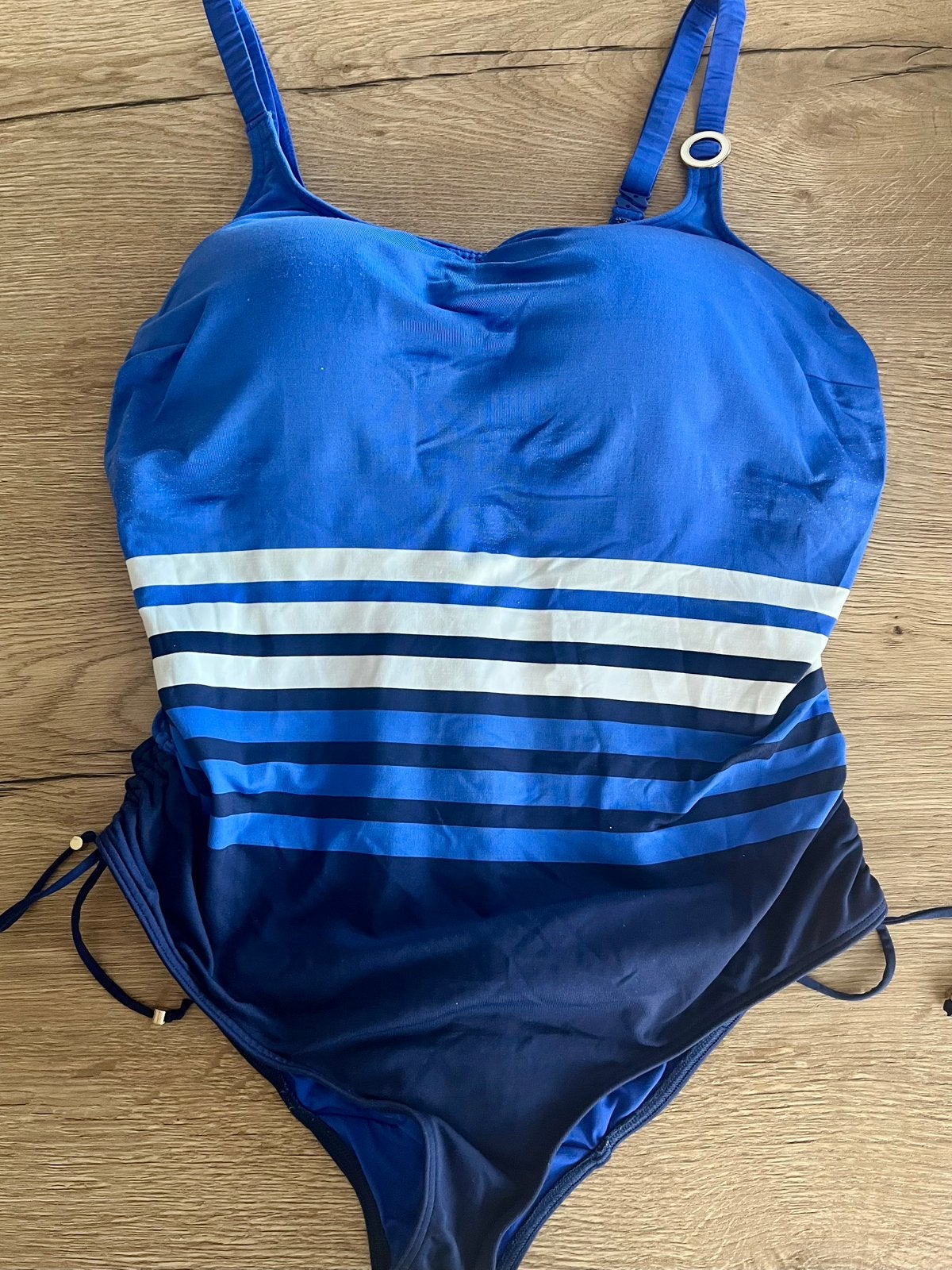 Prima donna 85D corrigerend badpak blauw combi, Kleding | Dames, Badpak, Gedragen, Verzenden, Blauw