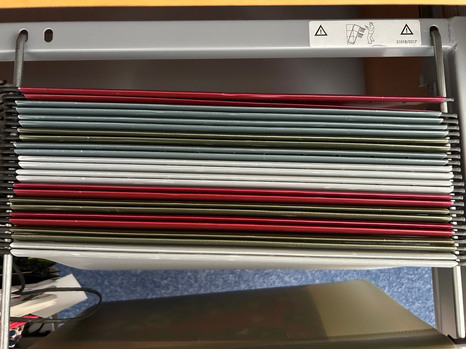 12 Hangmappen diverse kleuren, inclusief etiketten, Diversen, Schrijfwaren, Ophalen of Verzenden, Zo goed als nieuw