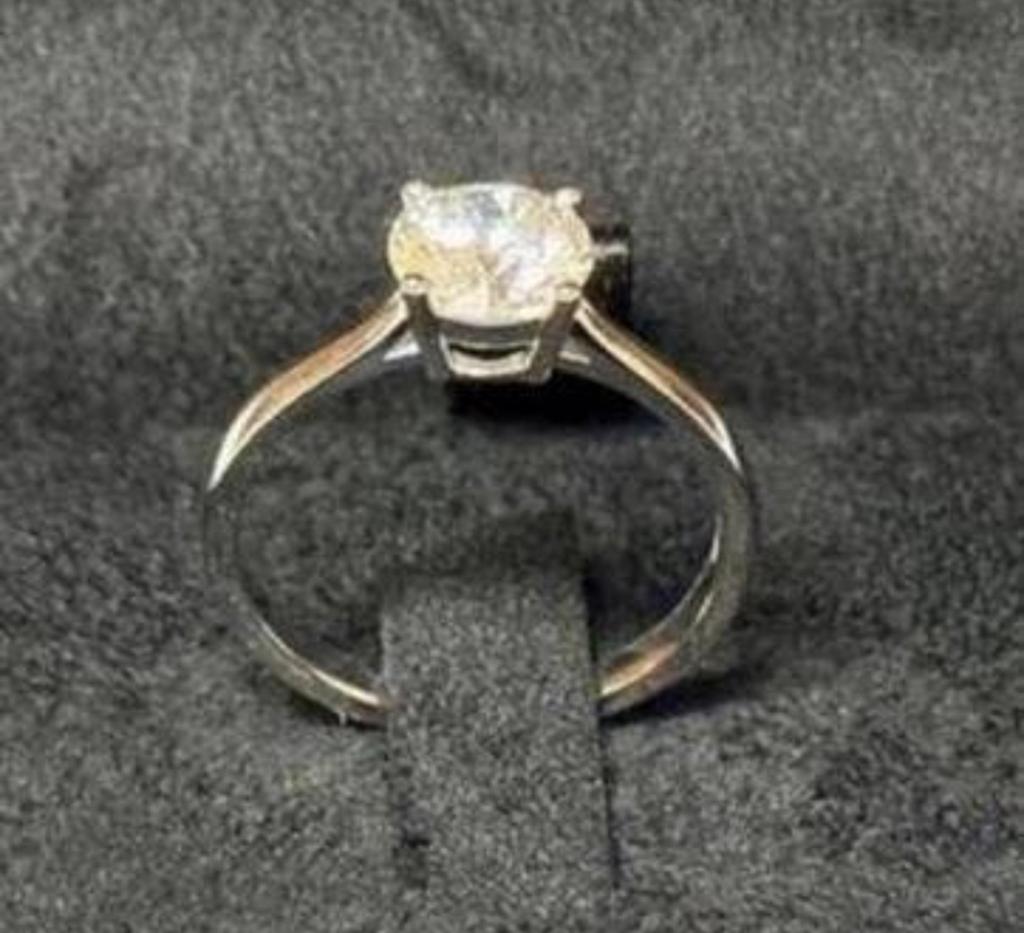 Nieuwe gouden trouwring met VS diamant 1.52ct en certificaat, Sieraden, Tassen en Uiterlijk, Ringen, Wit, Nieuw, Ophalen of Verzenden