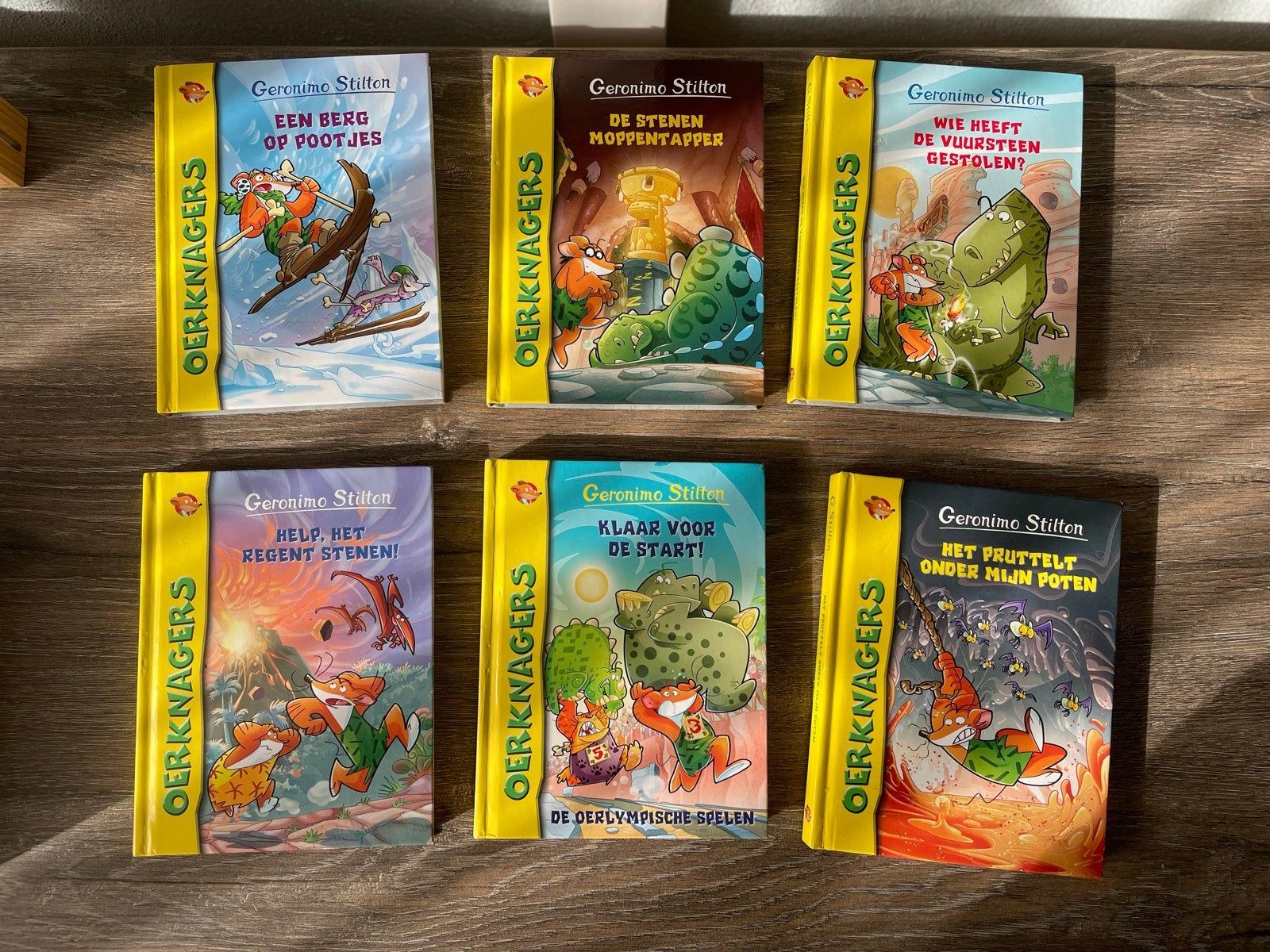 Geronimo Stilton Oerknagers boeken - Complete set van 6, Ophalen of Verzenden, Zo goed als nieuw, Fictie algemeen