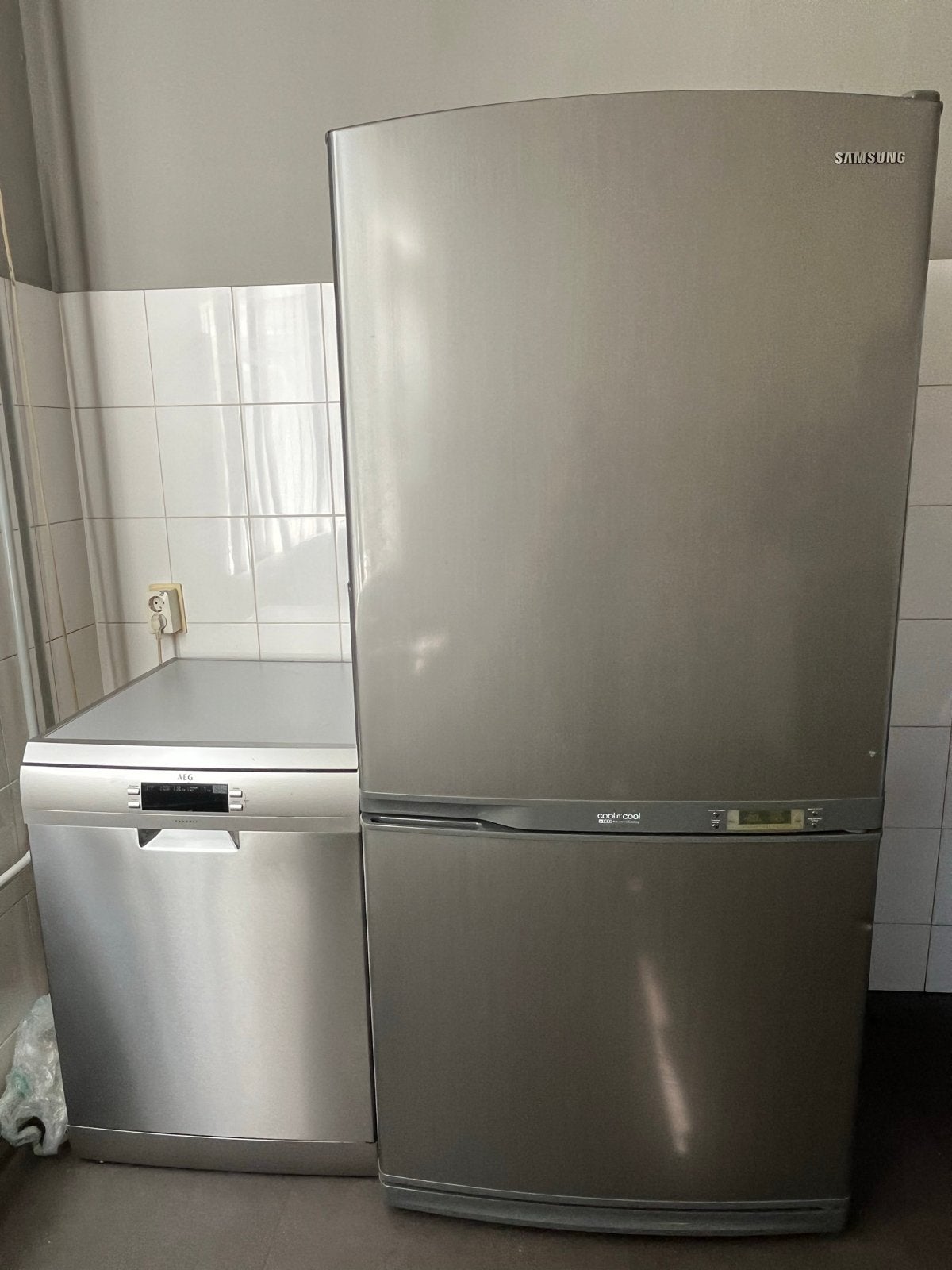 Samsung Koel-vriescombinatie - 80x177x68 cm, Ophalen, Gebruikt, 200 liter of meer, 60 cm of meer