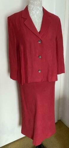 Monsoon lange jurk met bijp. jasje maat 40[v], Kleding | Dames, Maat 38/40 (M), Kostuum of Pak, Ophalen of Verzenden, Zo goed als nieuw