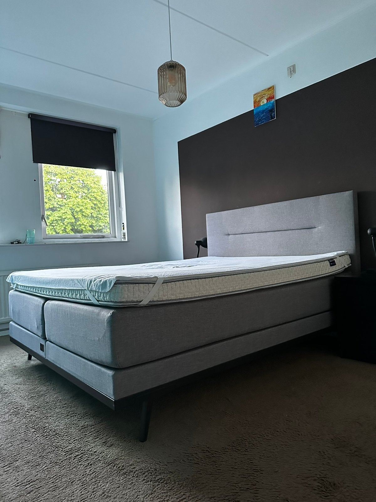 Swiss Sense boxspring 1,60 x 2,00 met Aeromax topper, Ophalen, Zo goed als nieuw, Tweepersoons, 160 cm