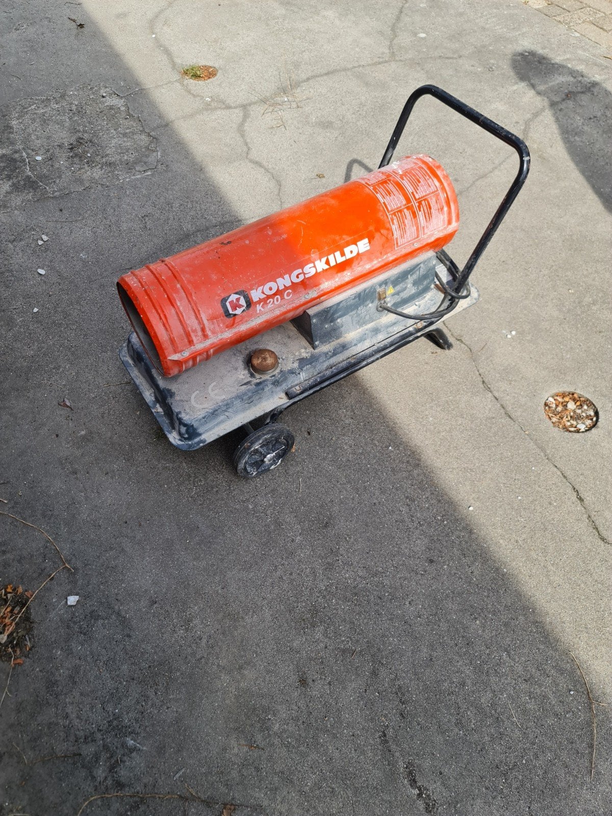 Kongskilde K-20 C heteluchtkanon, Doe-het-zelf en Verbouw, Ophalen, 30 tot 80 cm, Gebruikt, Kachel