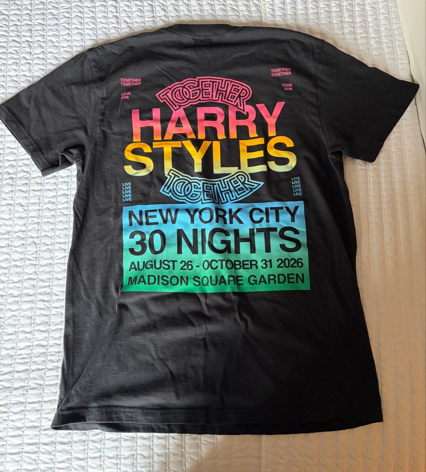 Harry Styles Together New York City 30 Nights T-Shirt M, Ophalen of Verzenden, Nieuw, Kleding