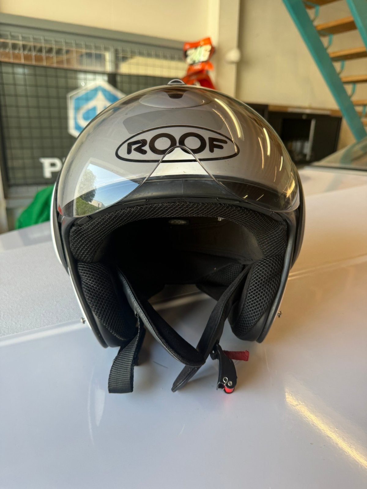 Roof boxer helm carbon maat L, Ophalen of Verzenden, Zo goed als nieuw, Medium