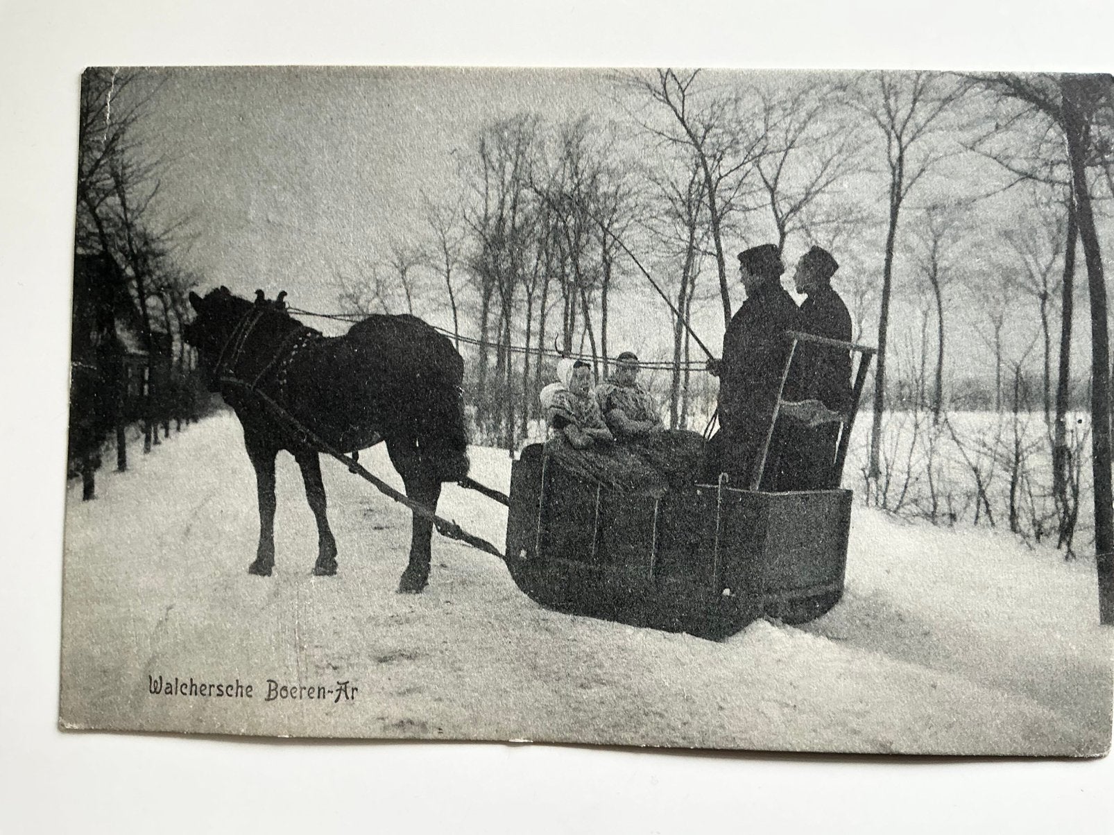 Walcheren boeren Ar klederdracht, Ophalen, Voor 1920, Gelopen, Zeeland