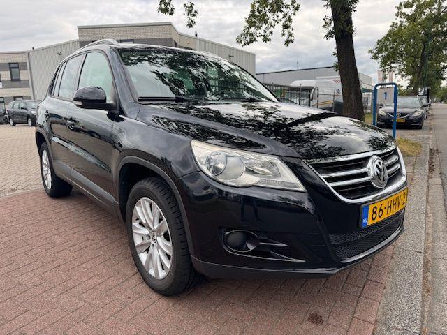 Volkswagen Tiguan 1.4 TSI 150pk Sport&Style Airco/ECC,Cruise, Euro 5, Stof, Zwart, 4 cilinders