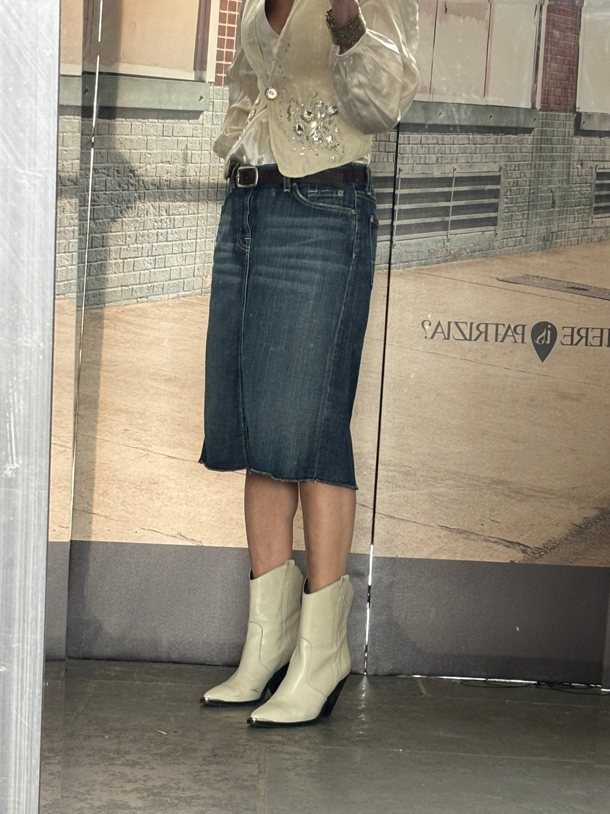Jeansrok7 for all mankind mt 29, Kleding | Dames, Verzenden, Zo goed als nieuw, Blauw, W28 - W29 (confectie 36)