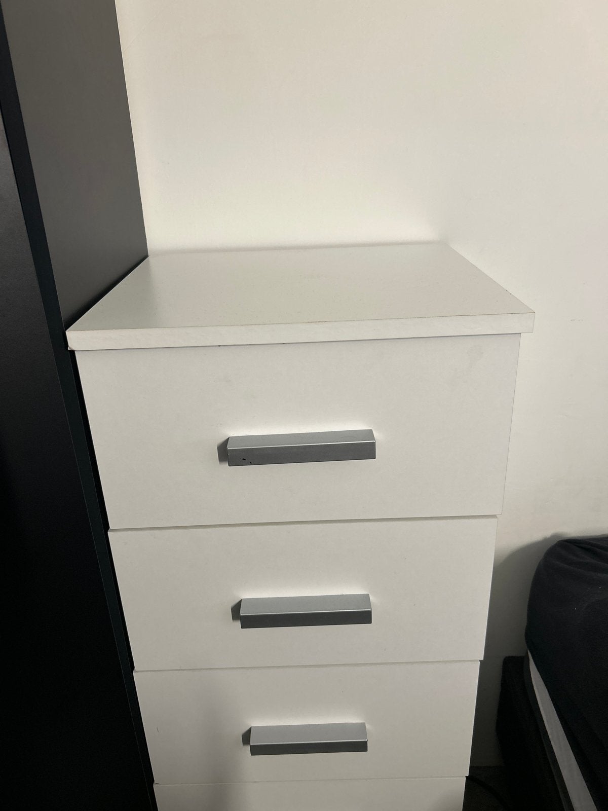 Ladekast TAPDRUP 5 lades smal wit, Ophalen, Overige materialen, Minder dan 50 cm, Gebruikt