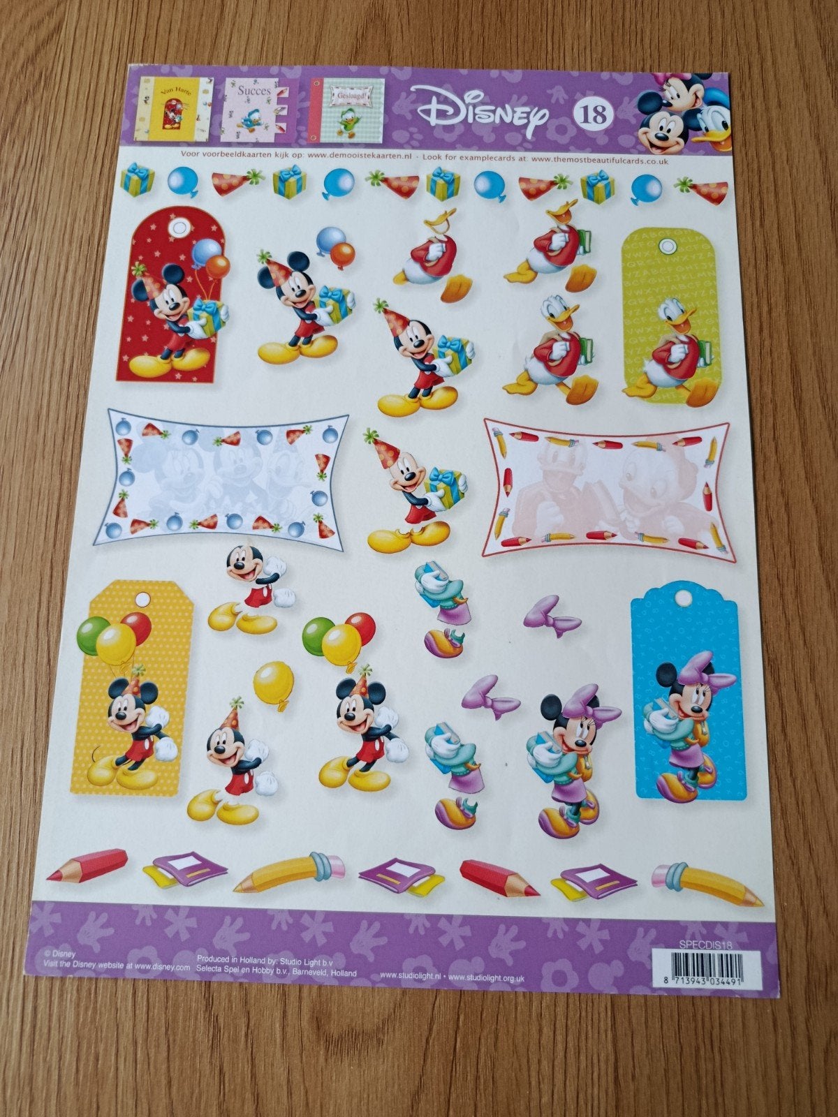 Disney party knipvel,, Ophalen of Verzenden, Nieuw, Disney, Knipvel