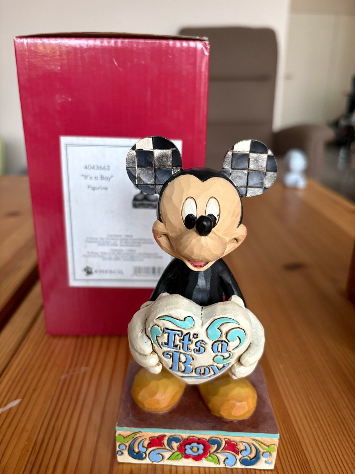 Disney Mickey Mouse "It's a Boy" Beeldje Enesco, Verzamelen, Ophalen of Verzenden, Zo goed als nieuw