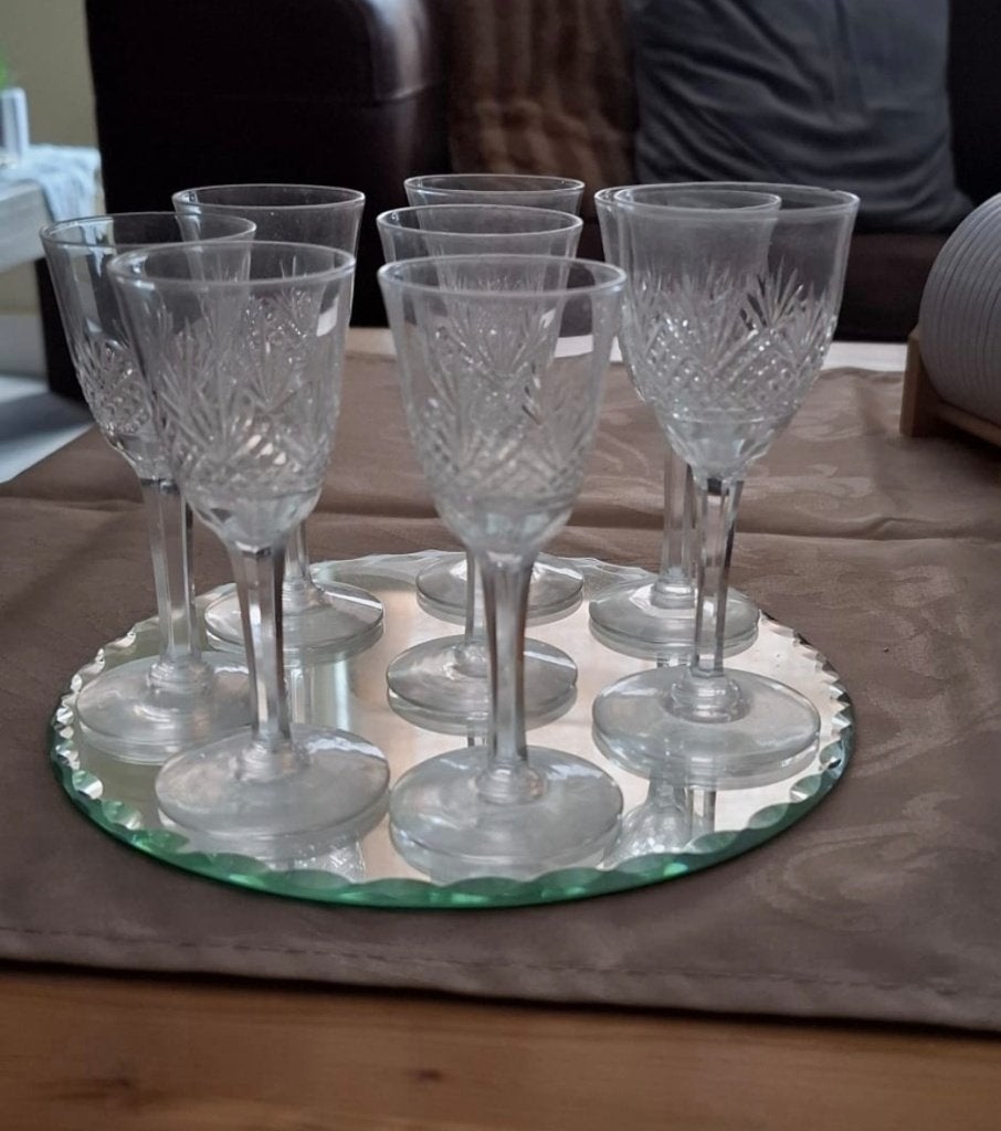 oude kristal glazen, Antiek en Kunst, Antiek | Glas en Kristal, Ophalen