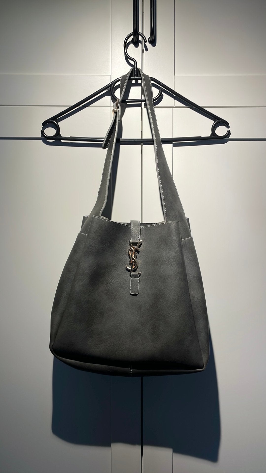 Tas YSL, Verzenden, Nieuw, Grijs, Schoudertasje