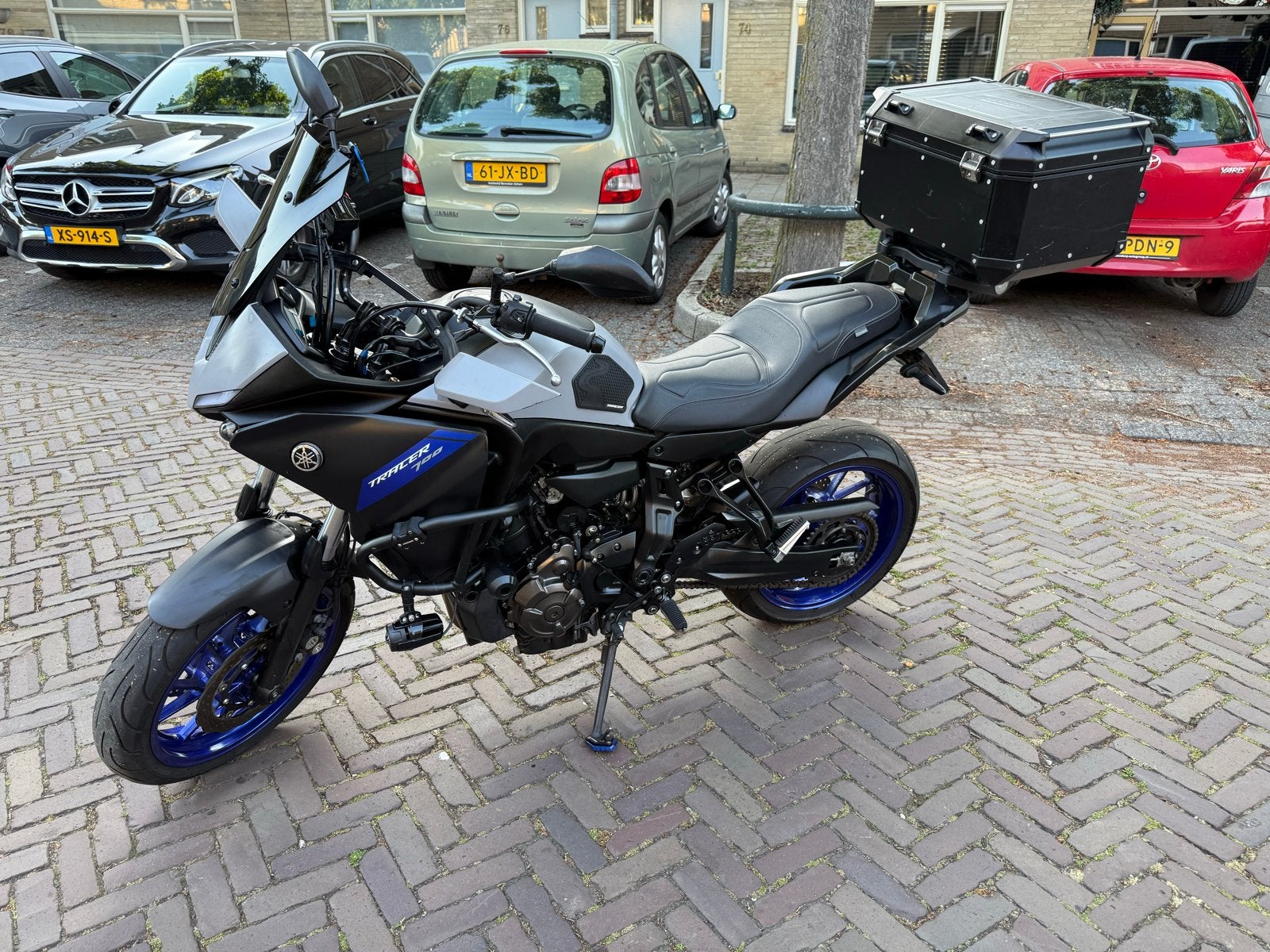 Yamaha Tracer 7 2021 - Sportieve Toermotor met Topkoffer, 700 cc, 2 cilinders, Gebruikt, Particulier