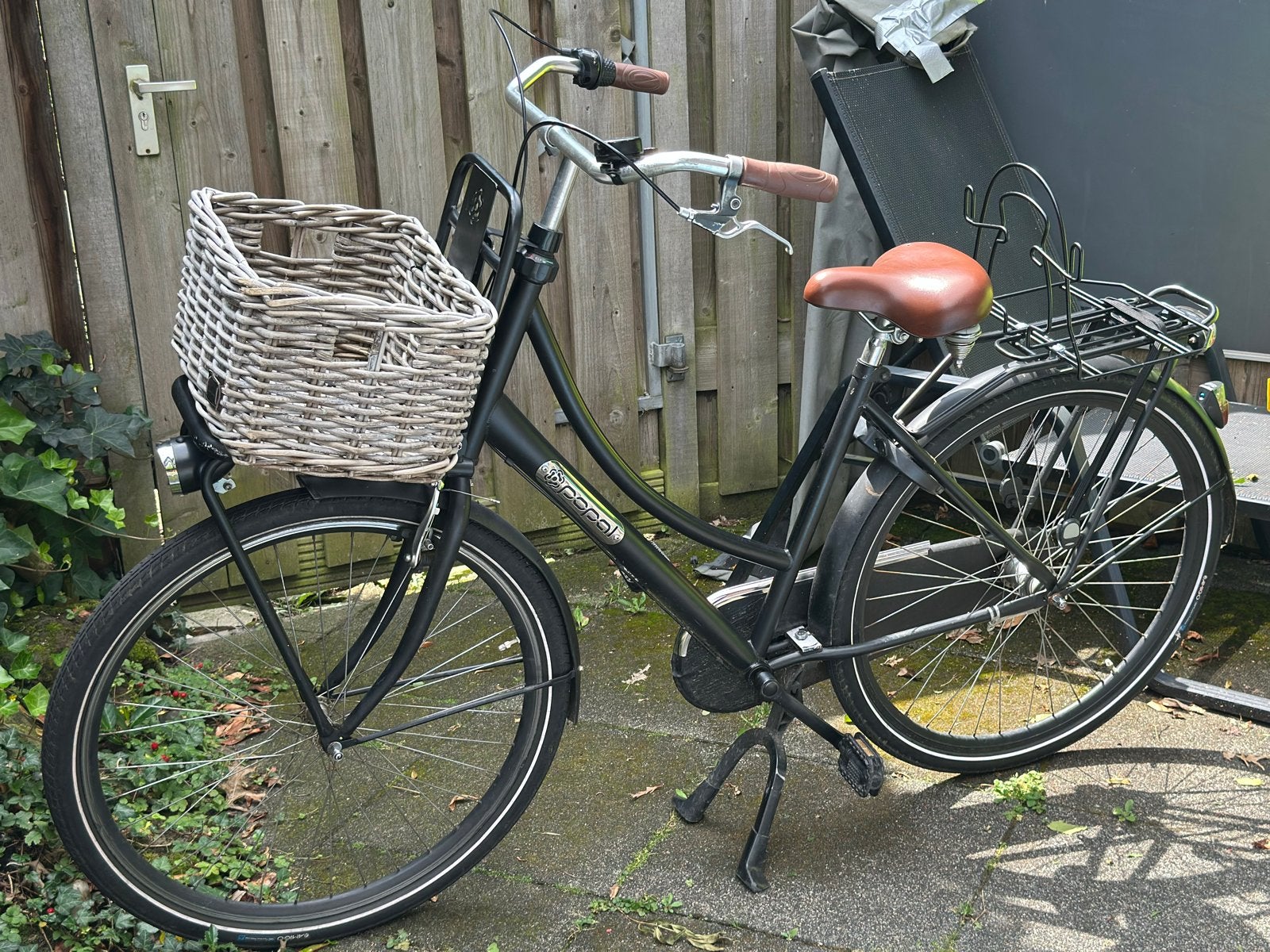 28 inch Popal damesfiets met mand., Ophalen, Gebruikt, Overige merken, Versnellingen