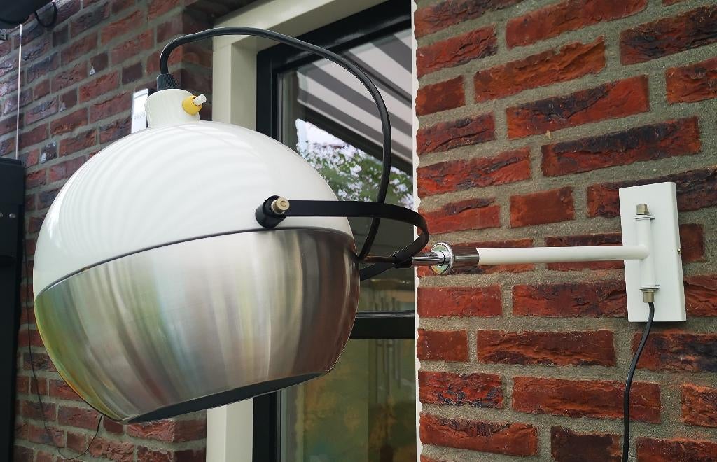 Vintage Dijkstra Telescoop Wandlamp lamp Space Age Eyeball, Ophalen of Verzenden