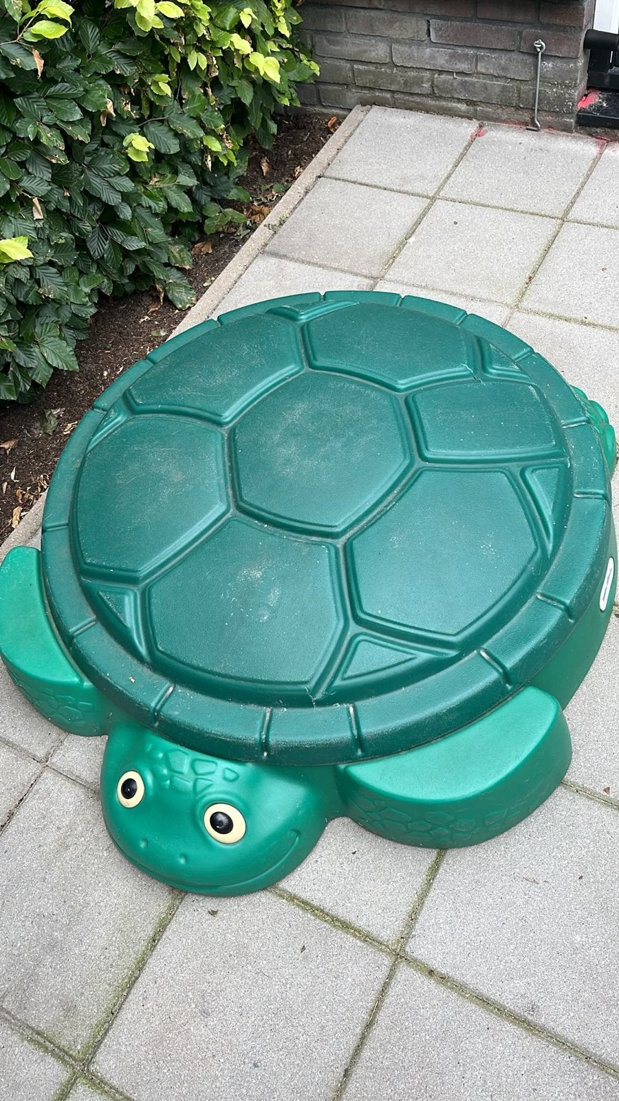 Little Tikes Schildpad Zandbak met Deksel, Ophalen, Gebruikt