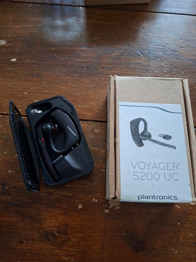 Plantronics Voyager 5200 UC Bluetooth Headset, Overige merken, Zo goed als nieuw, Draadloos, Op oor (supra aural)